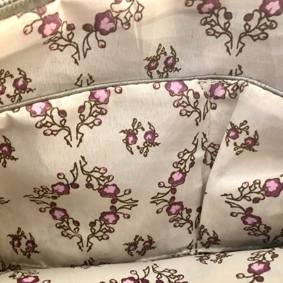 *CHASSE WELLS 1973* SILVER COLOR FAUX LEATHER INSERT FOR HANDBAG 12 x 10 x 3 - Picture 3 of 4